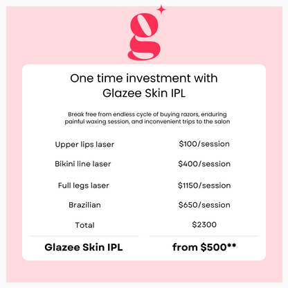 Glazee Skin Gen1 IPL Hair Removal
